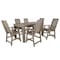 Highwood Usa Weatherly 7pc Rectangular Counter Height Outdoor Patio Furniture Dining Set 72 x 42 AD-ST7WL2CO4BA-WBR - alternate 1